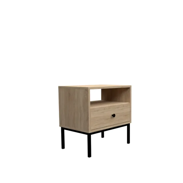 dlm-cr-ations-steel-1tb-table-basse-1-tiroir-m-tal image 1