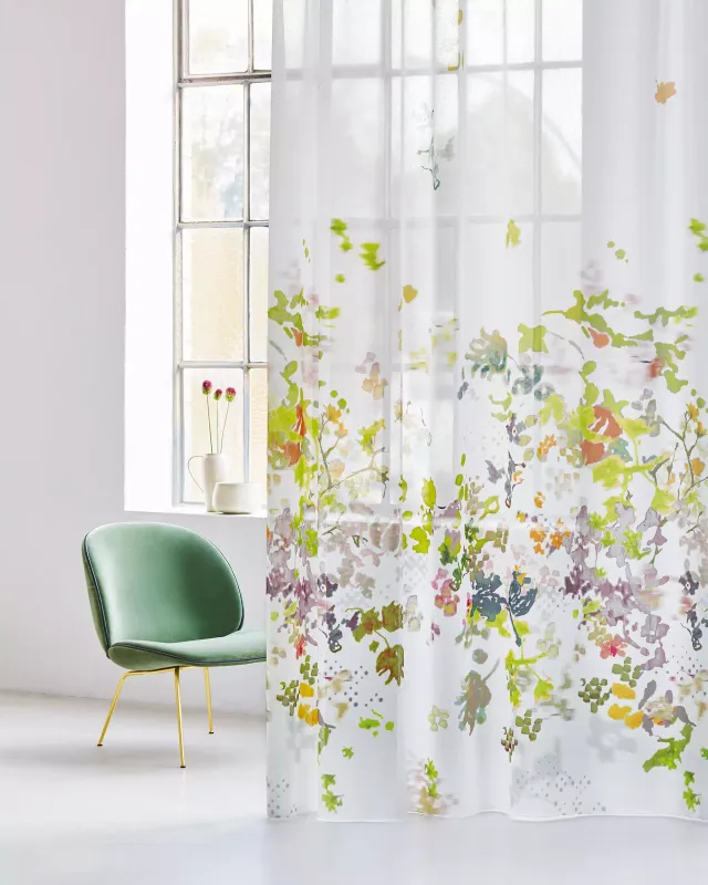 acousticpearls-serata-fidelia-voilage-fleuri-transparent image 1