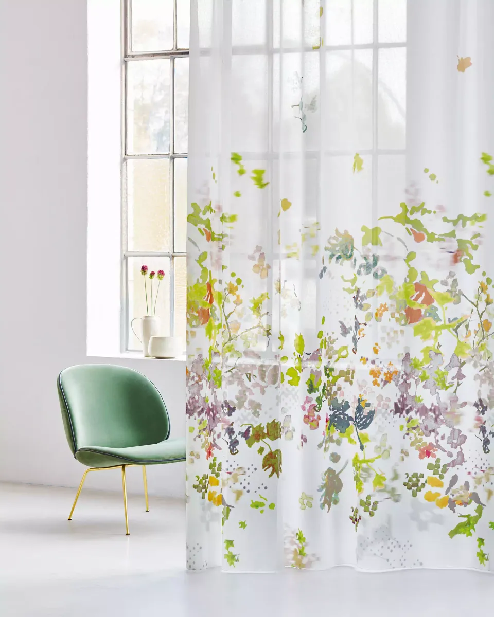 acousticpearls-serata-fidelia-voilage-fleuri-transparent image 1