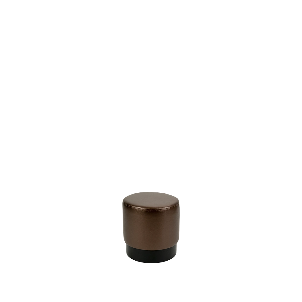 dlm-cr-ations-plum-1pf-pouf-rond-socle-bois image 1