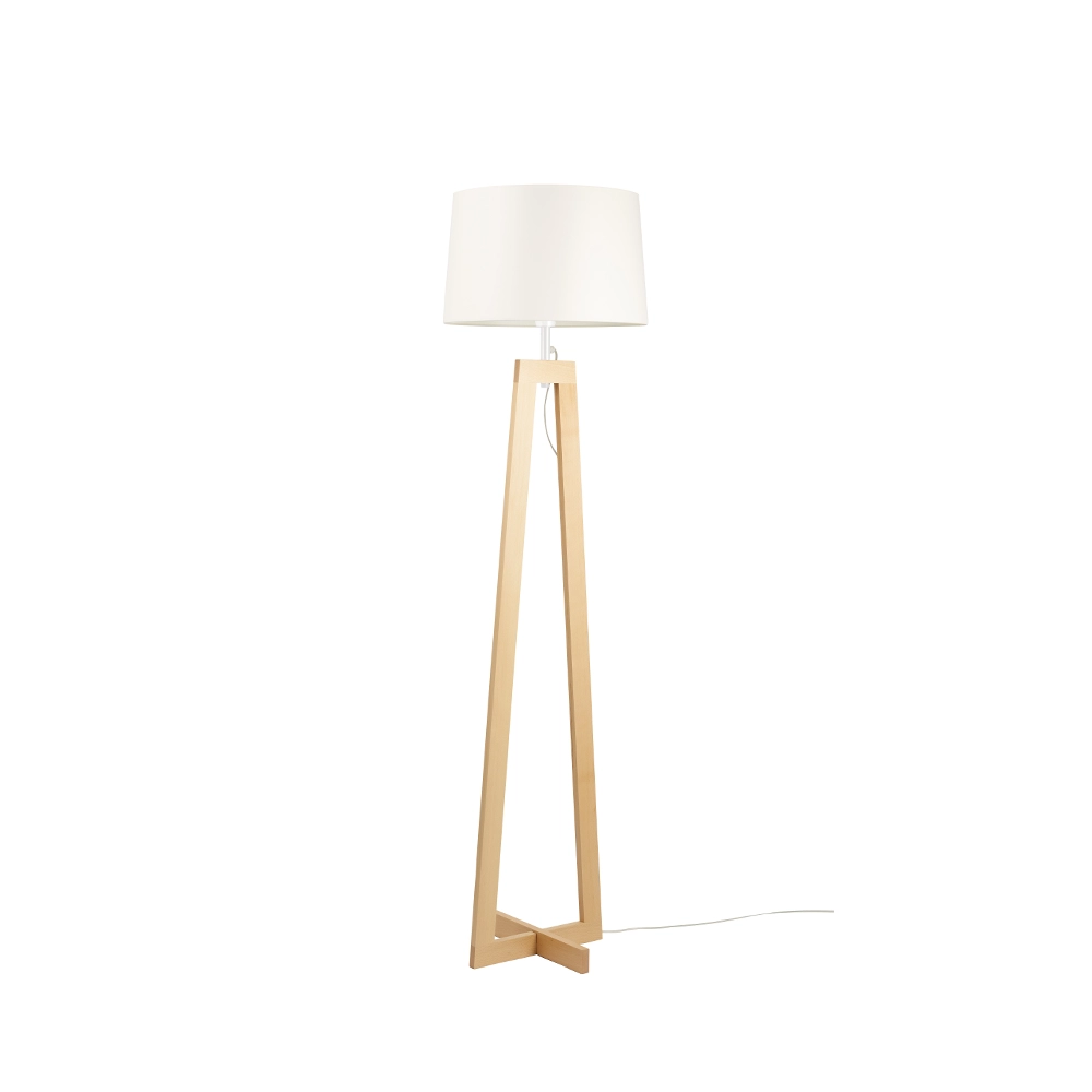 dlm-cr-ations-sotra-h-lampe-haute-tr-pied-bois-abat-jour image 1