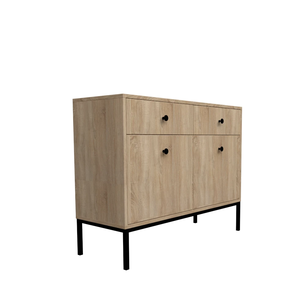 dlm-creations-steel-2p-2t-buffet-2-portes-m-lamin image 1