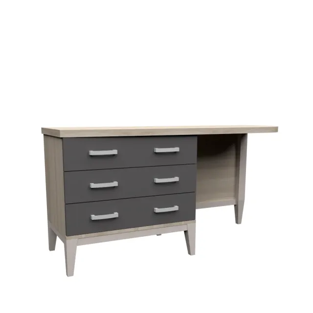 dlm-cr-ations-django-dj-400-150-bureau-commode-3-tiroirs image 1