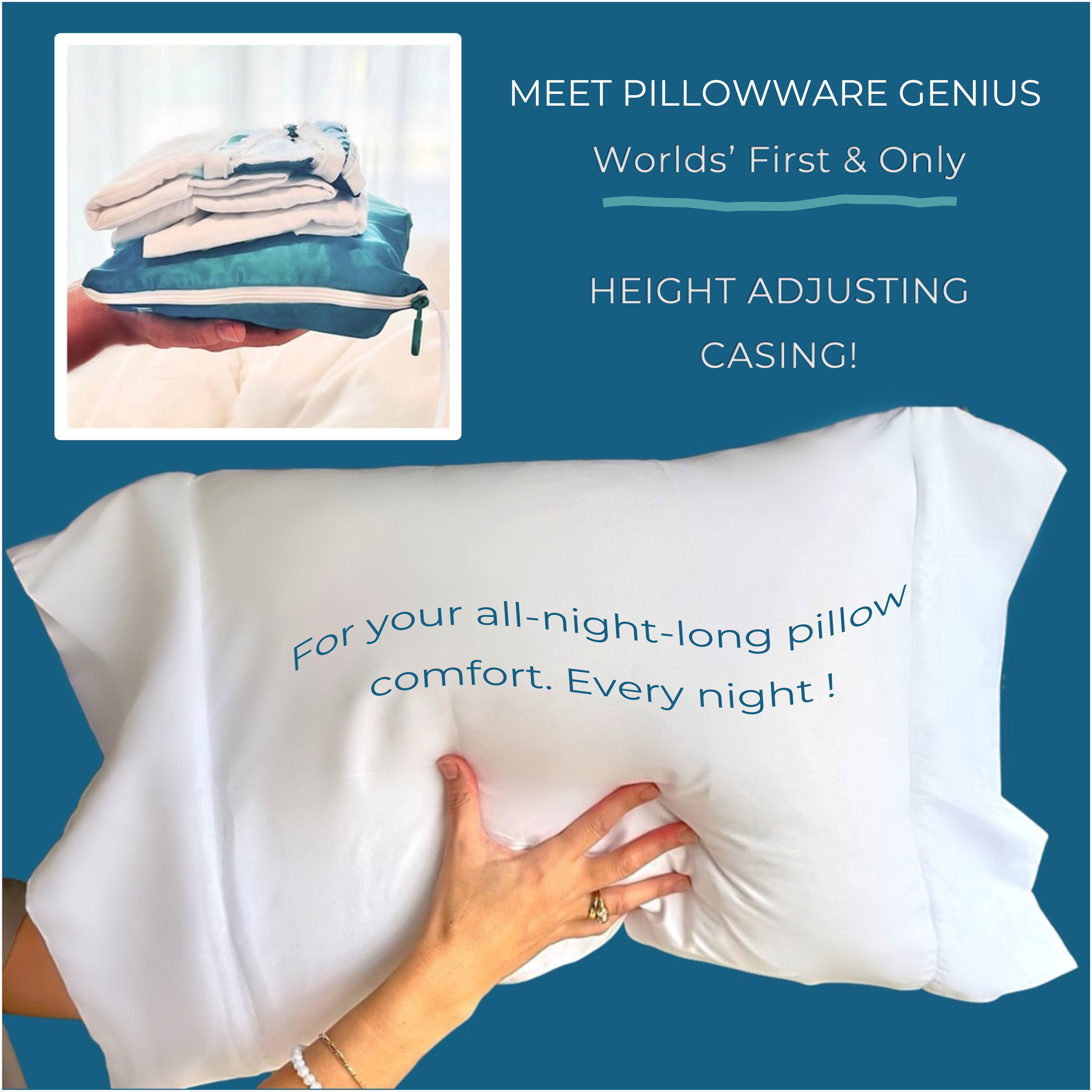 sleeppower-pillowware-genius-housse-oreiller-queen-hauteur-r-glable image 1