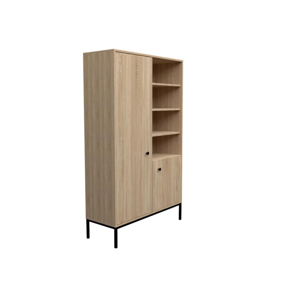 dlm-cr-ations-steel-2p-4e-buffet-2-portes-4-tag-res image 1
