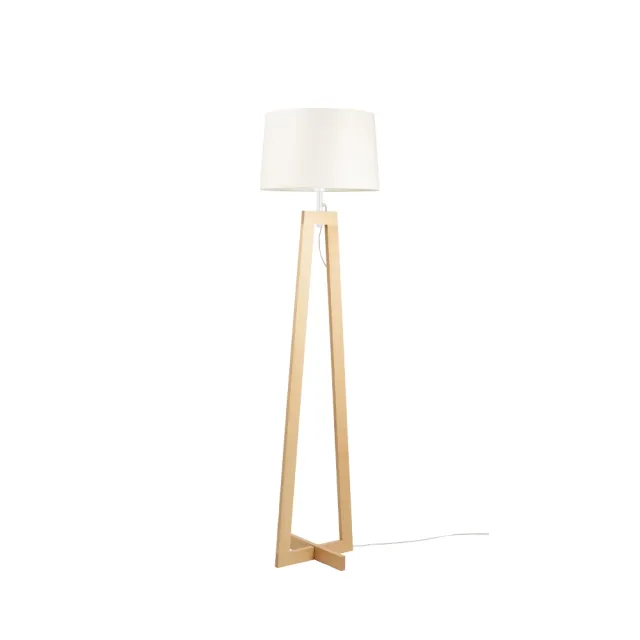 dlm-cr-ations-sotra-h-lampe-haute-tr-pied-bois-abat-jour image 1