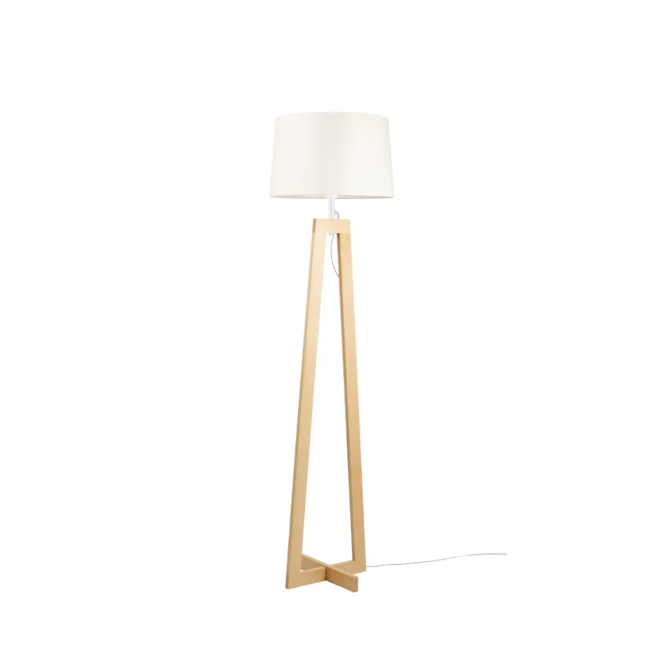 dlm-cr-ations-sotra-h-lampe-haute-tr-pied-bois-abat-jour image 1