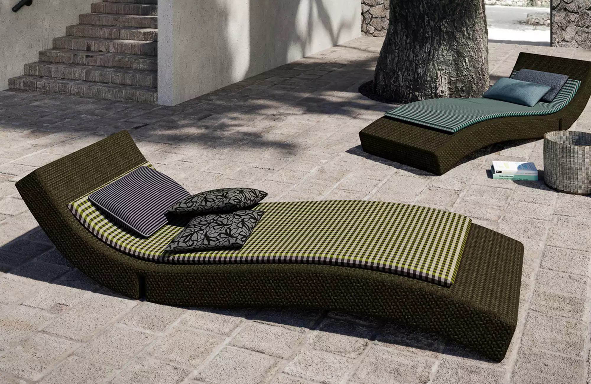acousticpearls-outdoor-ecuador-tissu-fauteuil-carreaux image 3