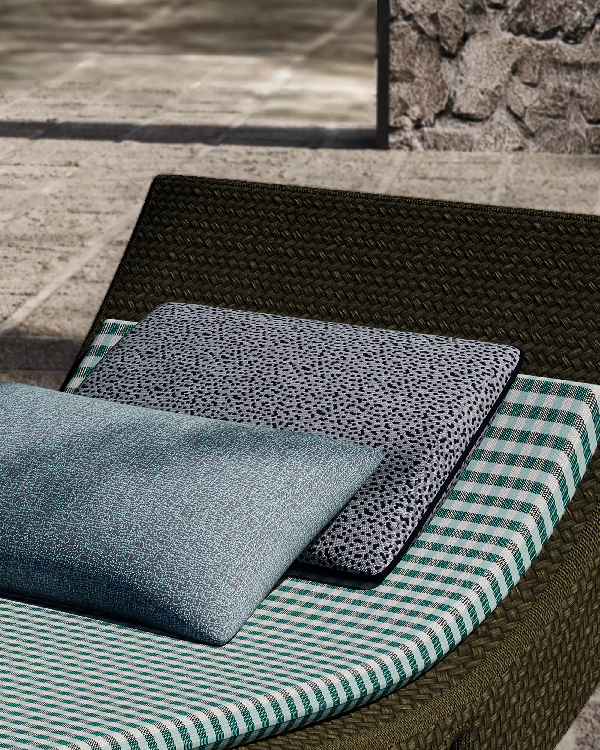 acousticpearls-outdoor-peru-tissu-d-ameublement-outdoor-pois image 2