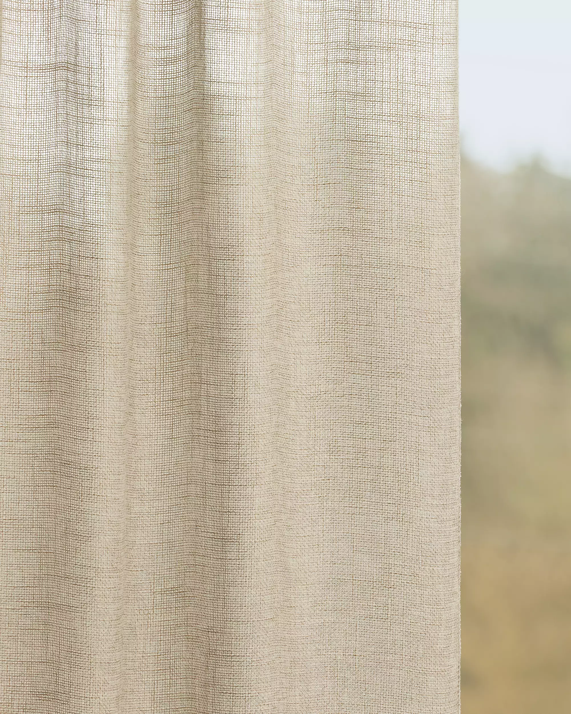 acousticpearls-riva-rideau-semi-transparent-non-feu-naturel image 1