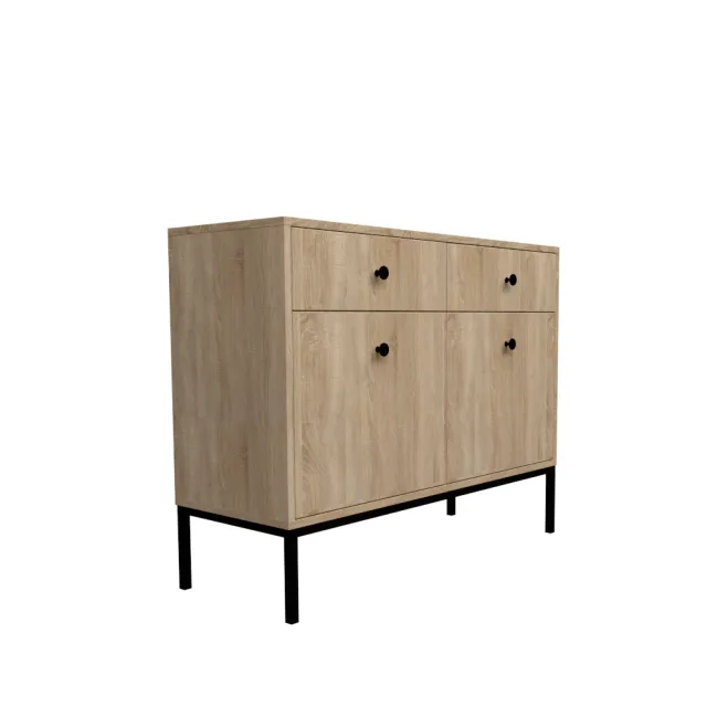 dlm-creations-steel-2p-2t-buffet-2-portes-m-lamin image 1