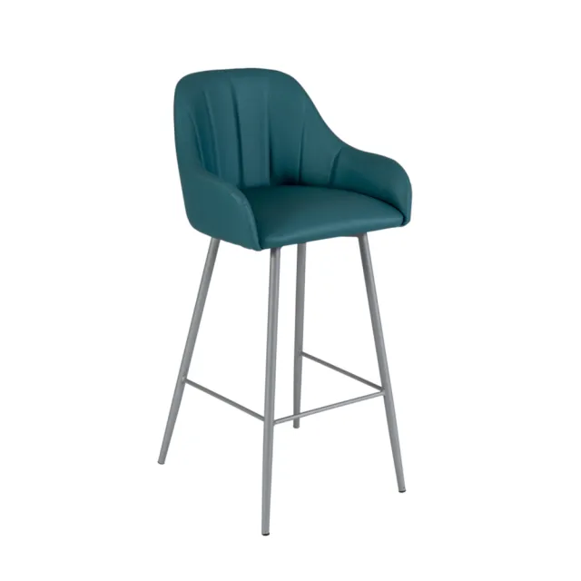 dlm-creations-marin-1tab-tabouret-m-tal-4-pieds-dossier-moyen image 1