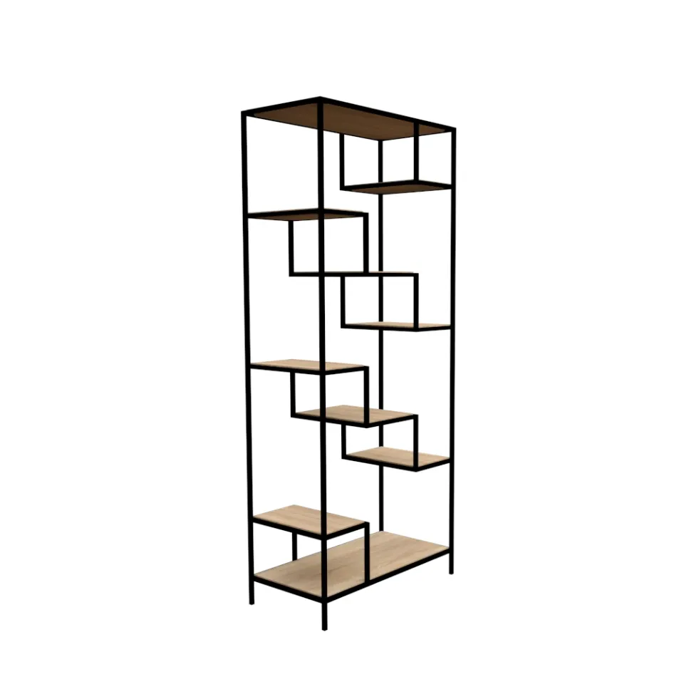 dlm-cr-ations-steel-biblio-zigzag-biblioth-que-m-lamin-m-tal image 1