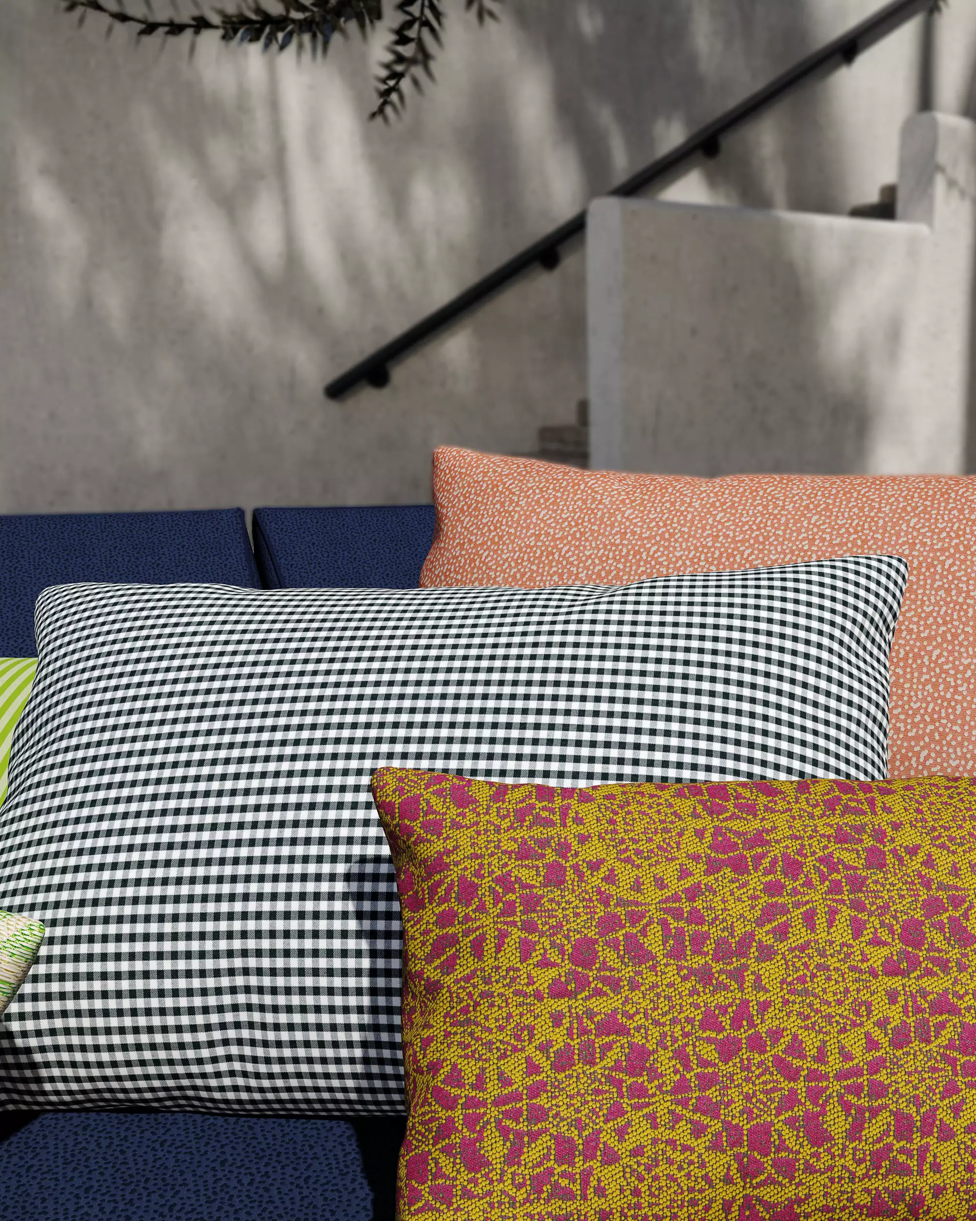 acousticpearls-outdoor-ecuador-tissu-fauteuil-carreaux image 2