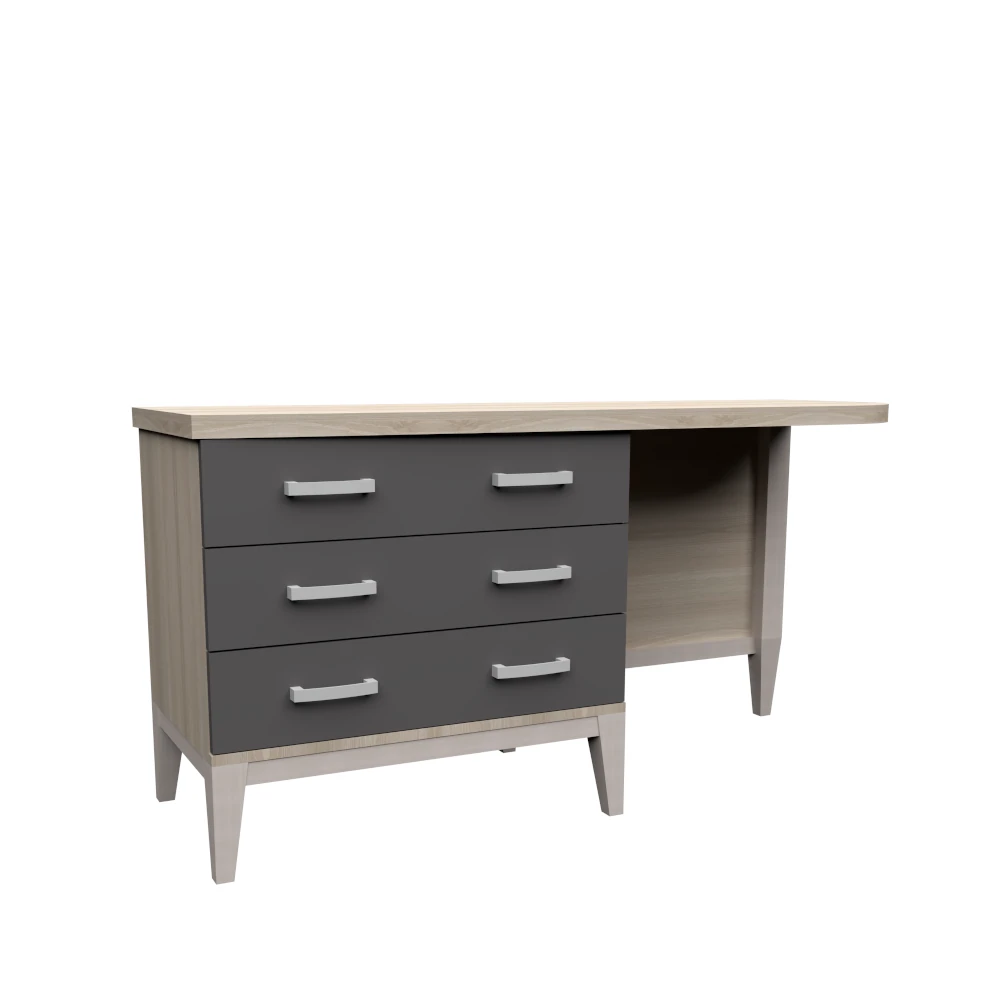 dlm-cr-ations-django-dj-400-150-bureau-commode-3-tiroirs image 1
