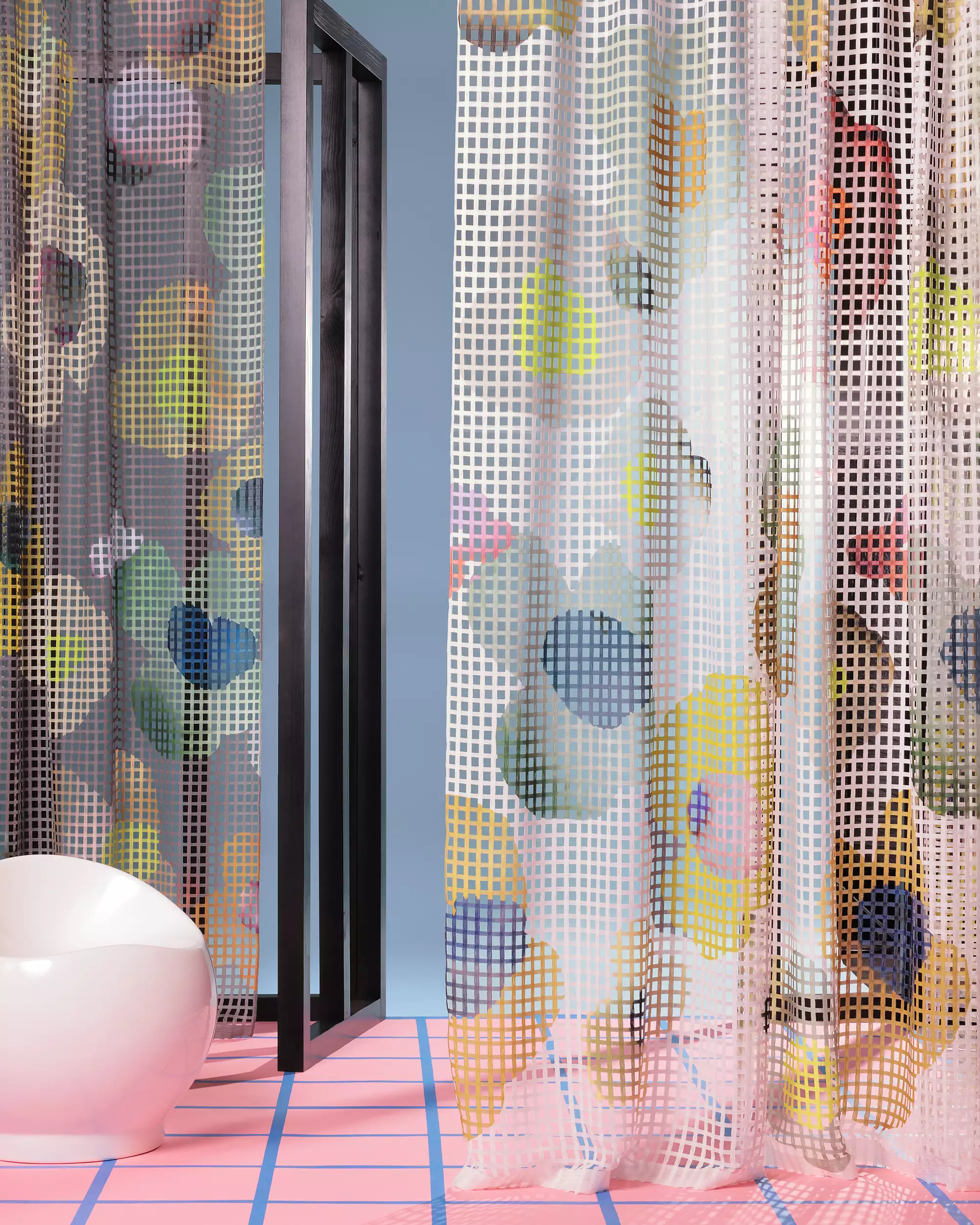 acousticpearls-vibe-tissu-rideau-transparent-fleurs-pastel image 1
