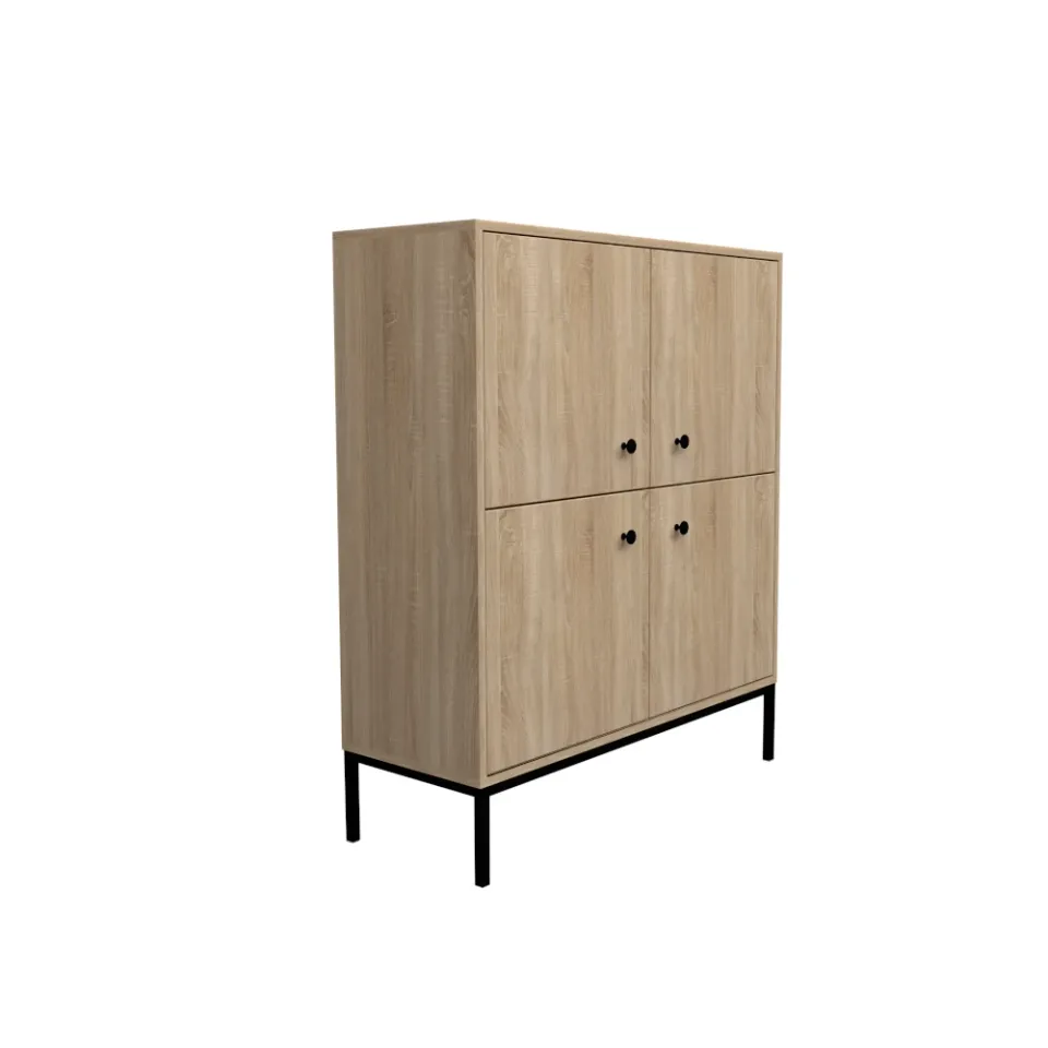 dlm-cr-ations-steel-4p-buffet-4-portes-m-lamin image 1