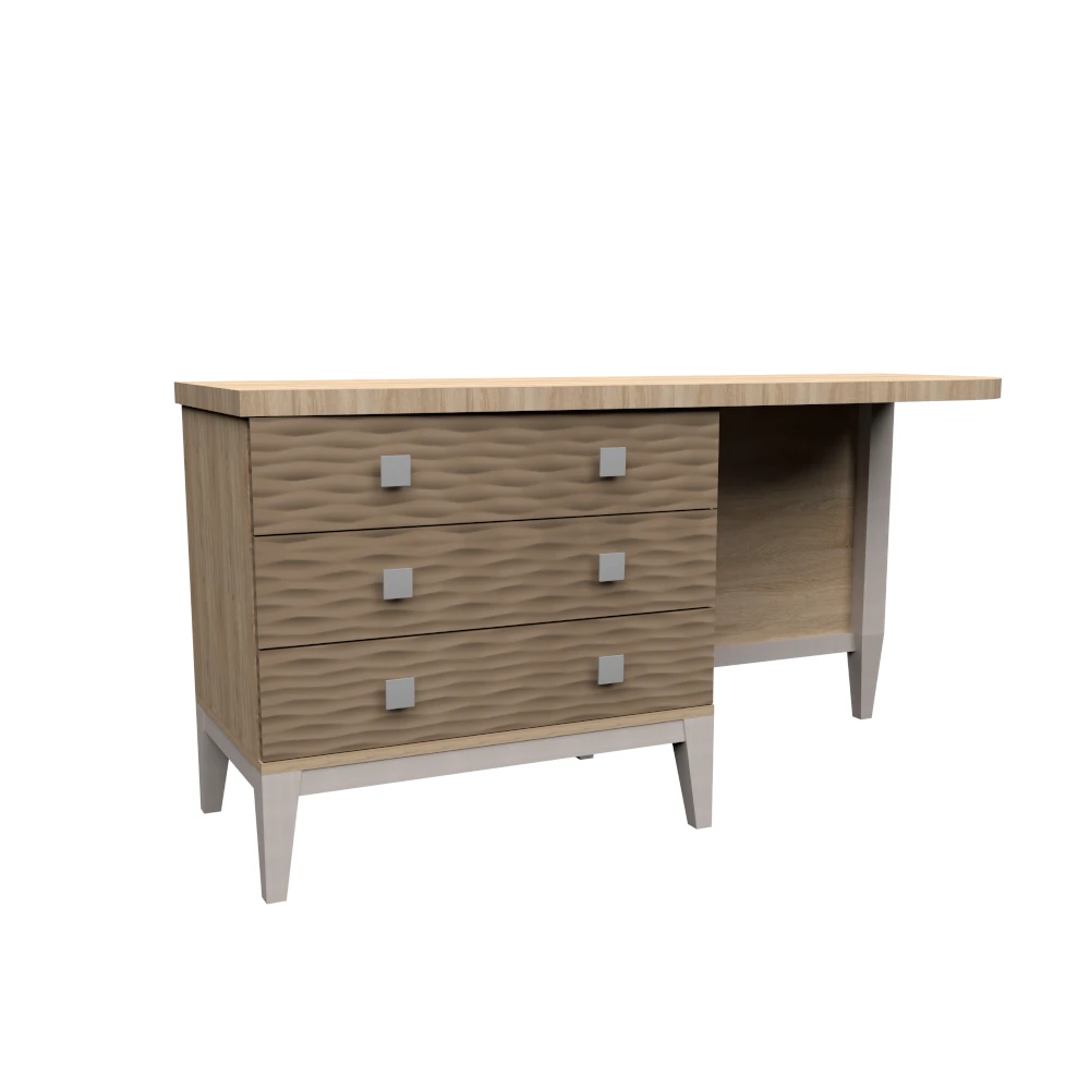 dlm-evol-ev-400-150-bureau-commode-3-tiroirs-laqu image 1