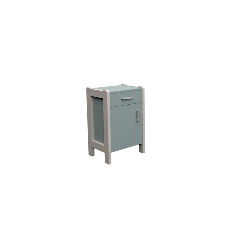 dlm-cr-ations-salerno-sal-605-chevet-1-tiroir-1-porte-bois image 1