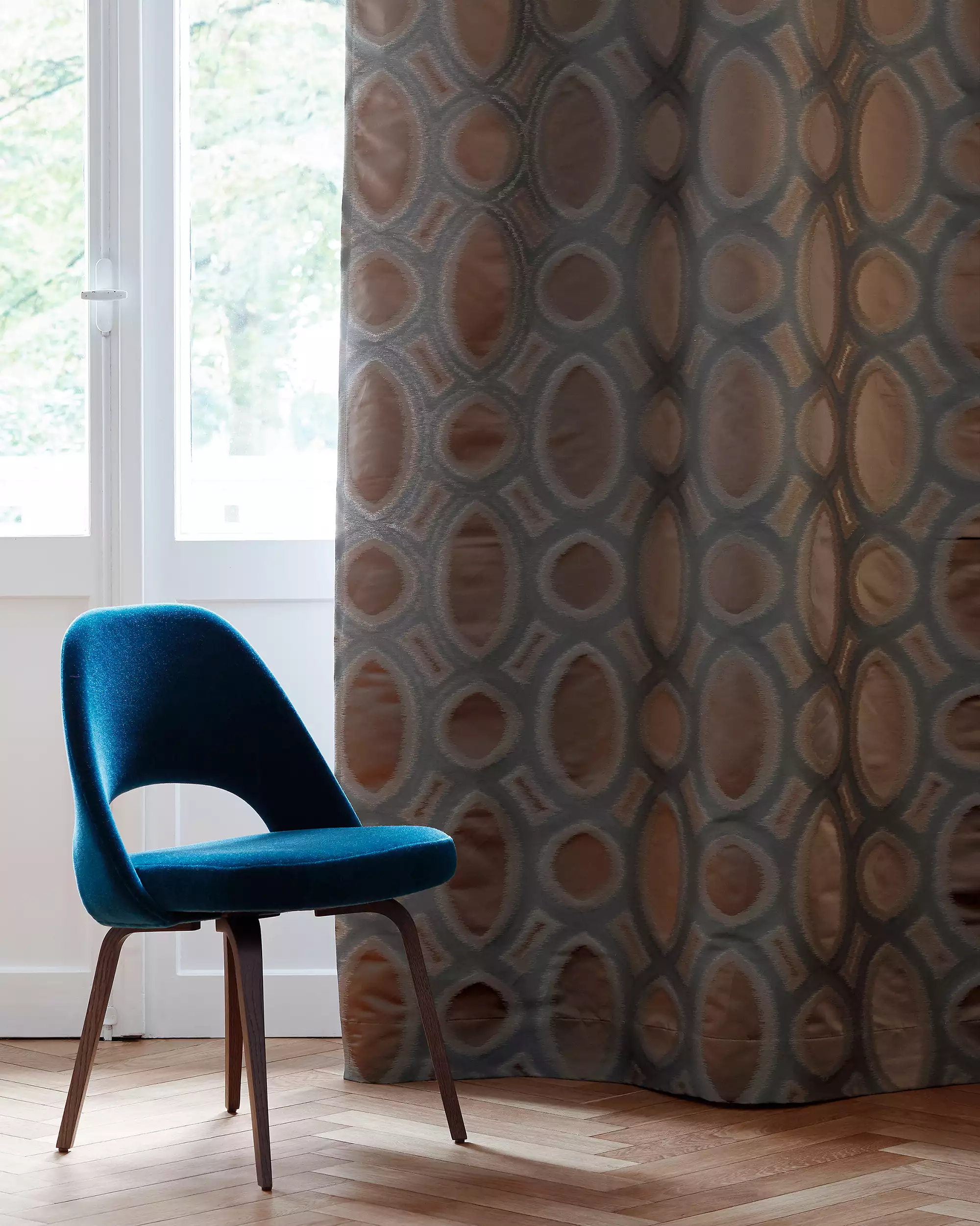 acousticpearls-orfeo-tissu-rideau-jacquard-motif-ronds image 1