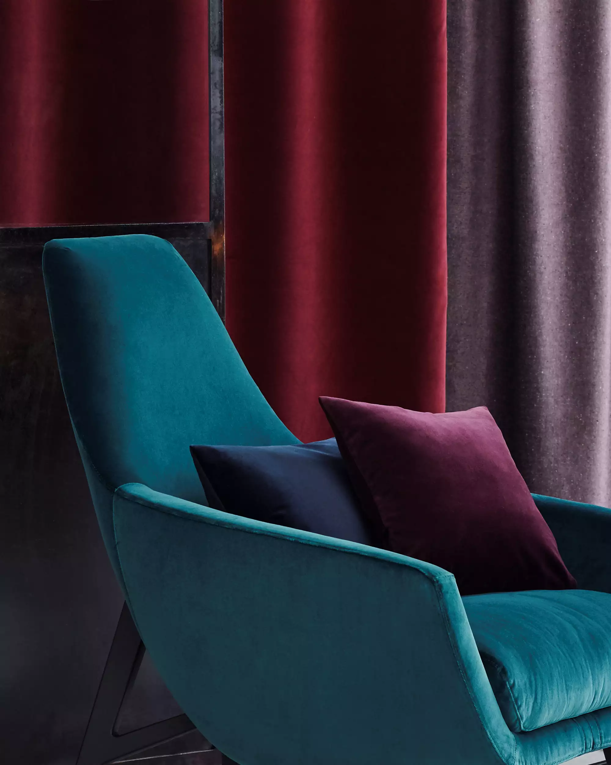 acousticpearls-velling-iii-tissu-velours-coton-bleu-profond image 2