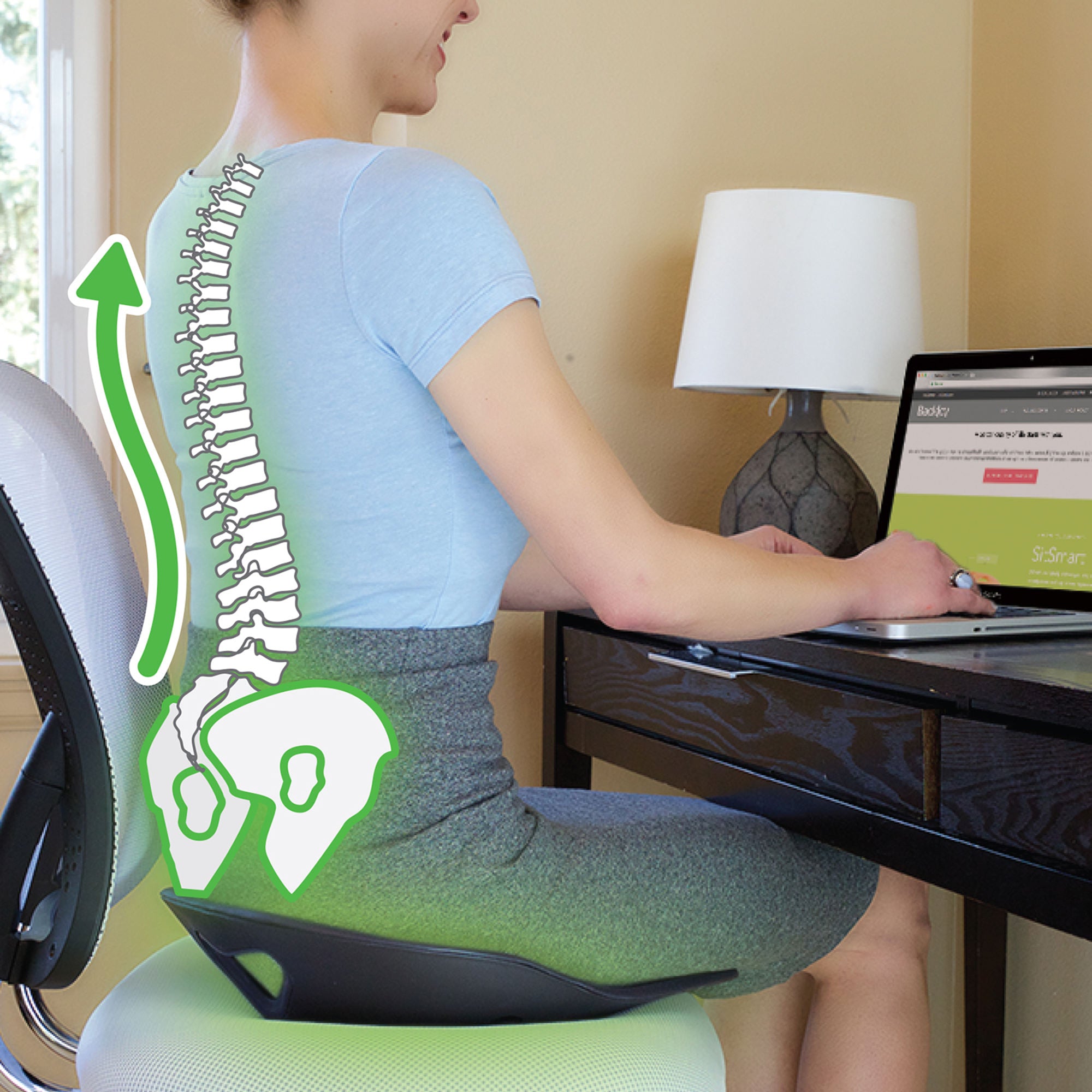 back-joy-sitsmart-core-tempur-assise-posture-noir image 6