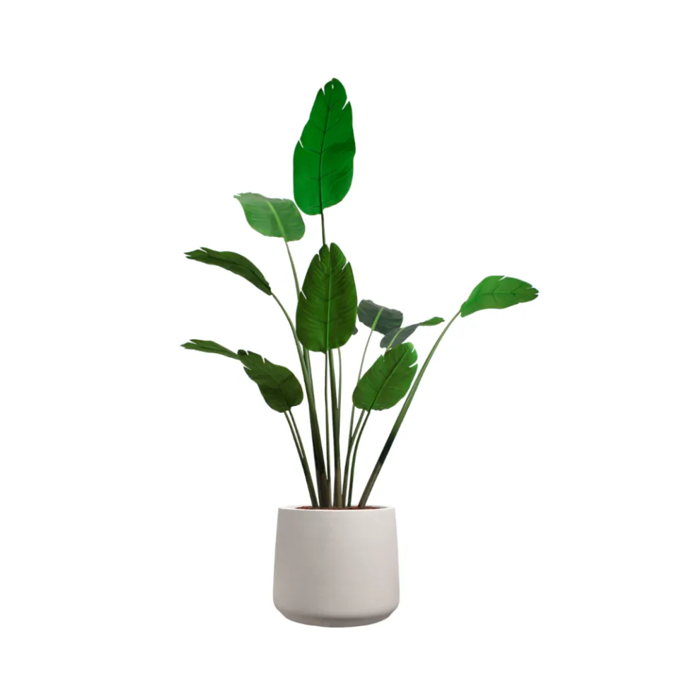 dlm-cr-ations-bananier-artificiel-plante-pot-sable-marbre image 1