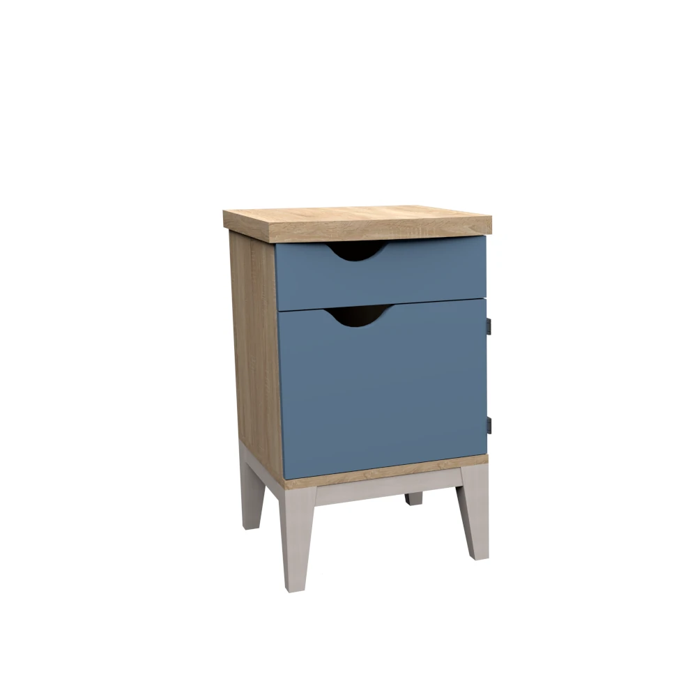 dlm-cr-ations-adagio-ad-600-chevet-1-porte-1-tiroir-m-lamin image 1